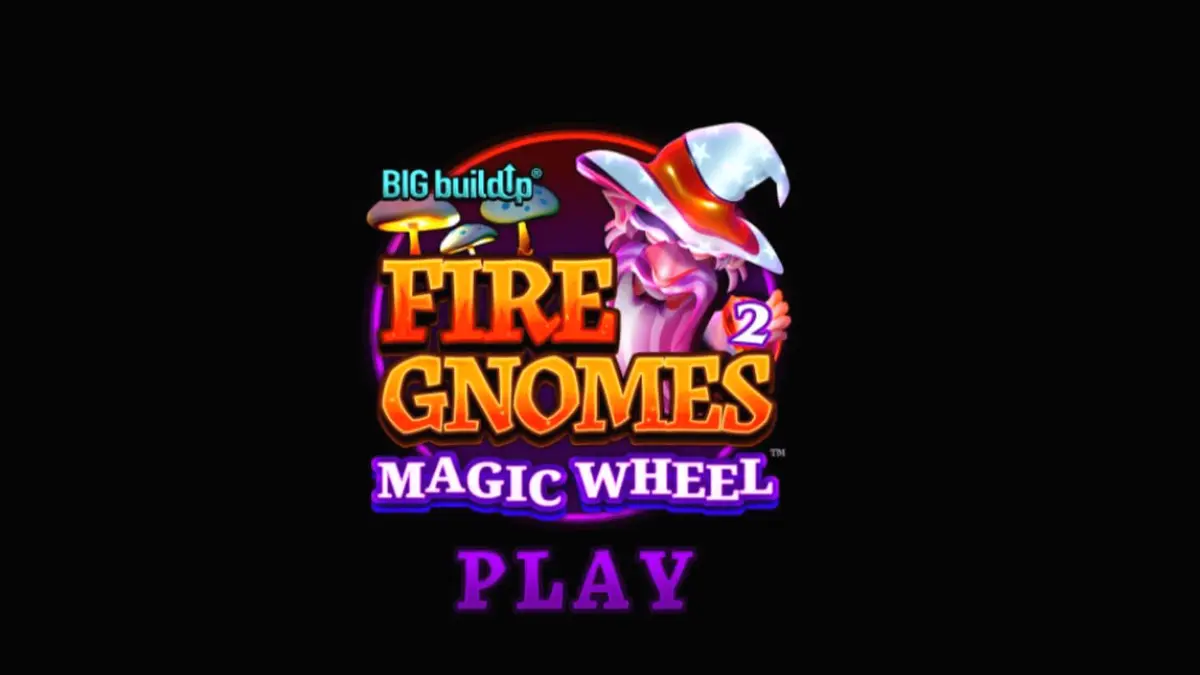 Tampilan visual slot Fire Gnomes 2 Magic Wheel dengan tema fantasi jamur